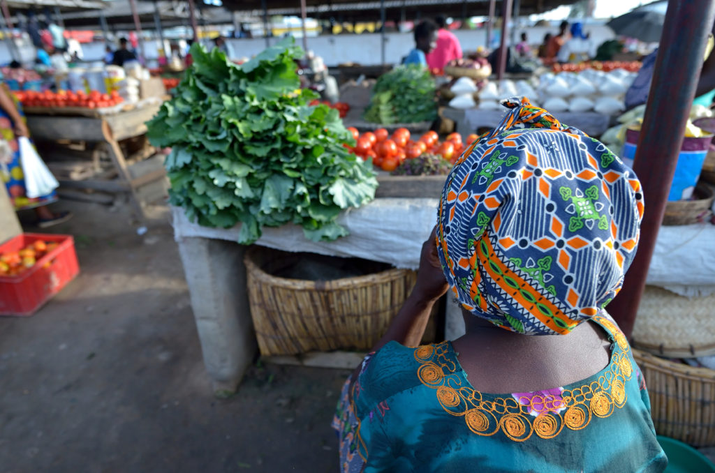 woman in African market