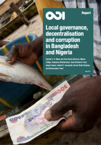 Local governance, decentralisation and anti-corruption in Bangladesh and Nigeria Report Cover