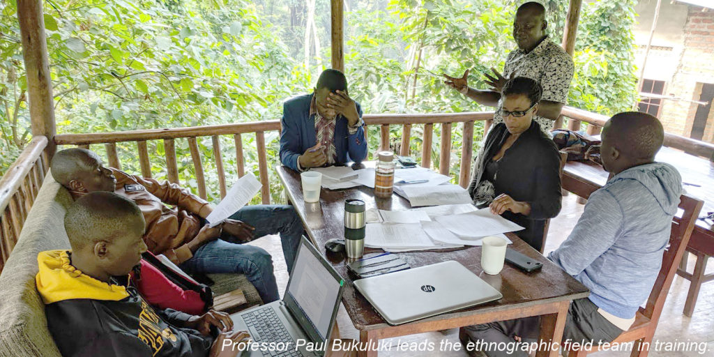 Professor Paul Bukuluki leads the ethnographic field team in training