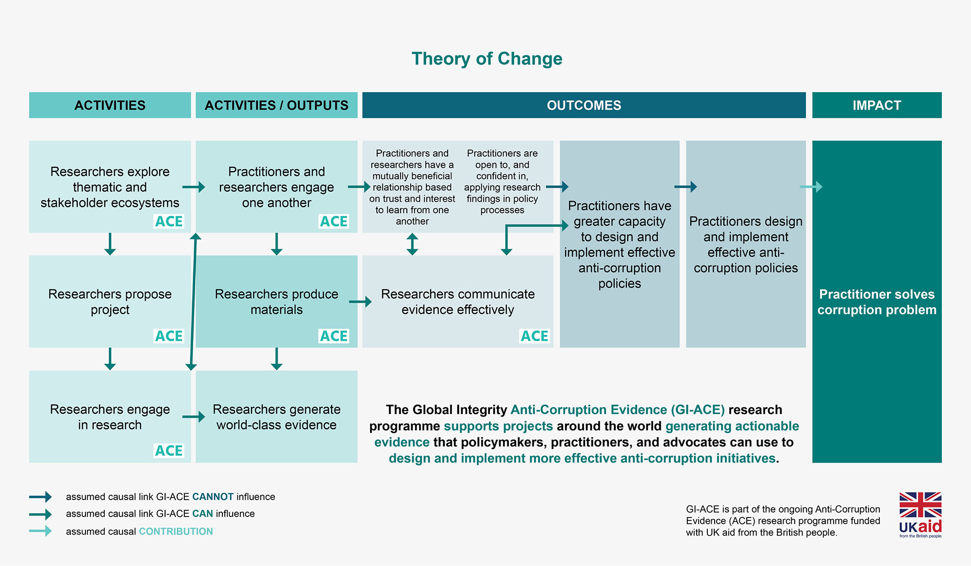 Theory of change infographic