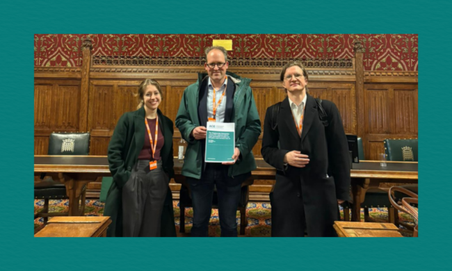 Maria Nizzero, John Heathershaw, and Tom Mayne at the publication launch of 'The Kleptocratic Enterprise: Lessons from organised crime to target transnational corruption and strengthen asset recovery in the UK'